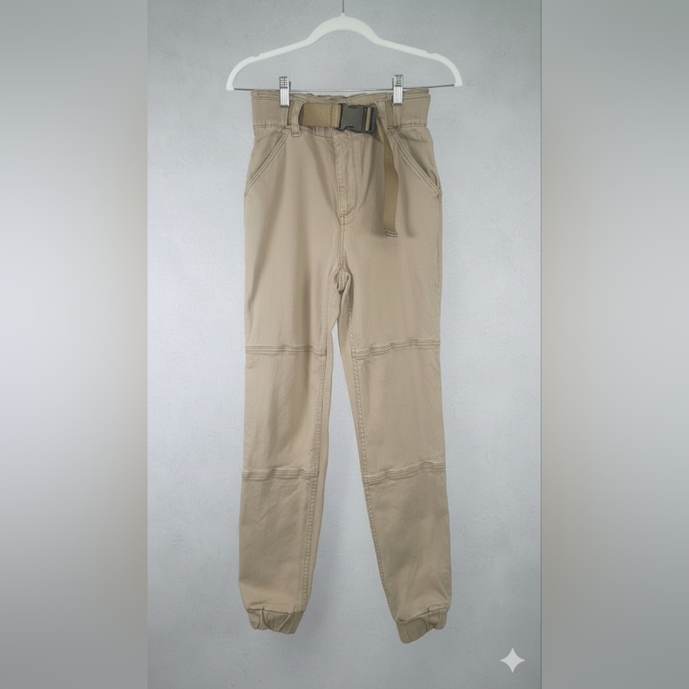 Hollister Paperbag Utility Jogger Khaki Pants